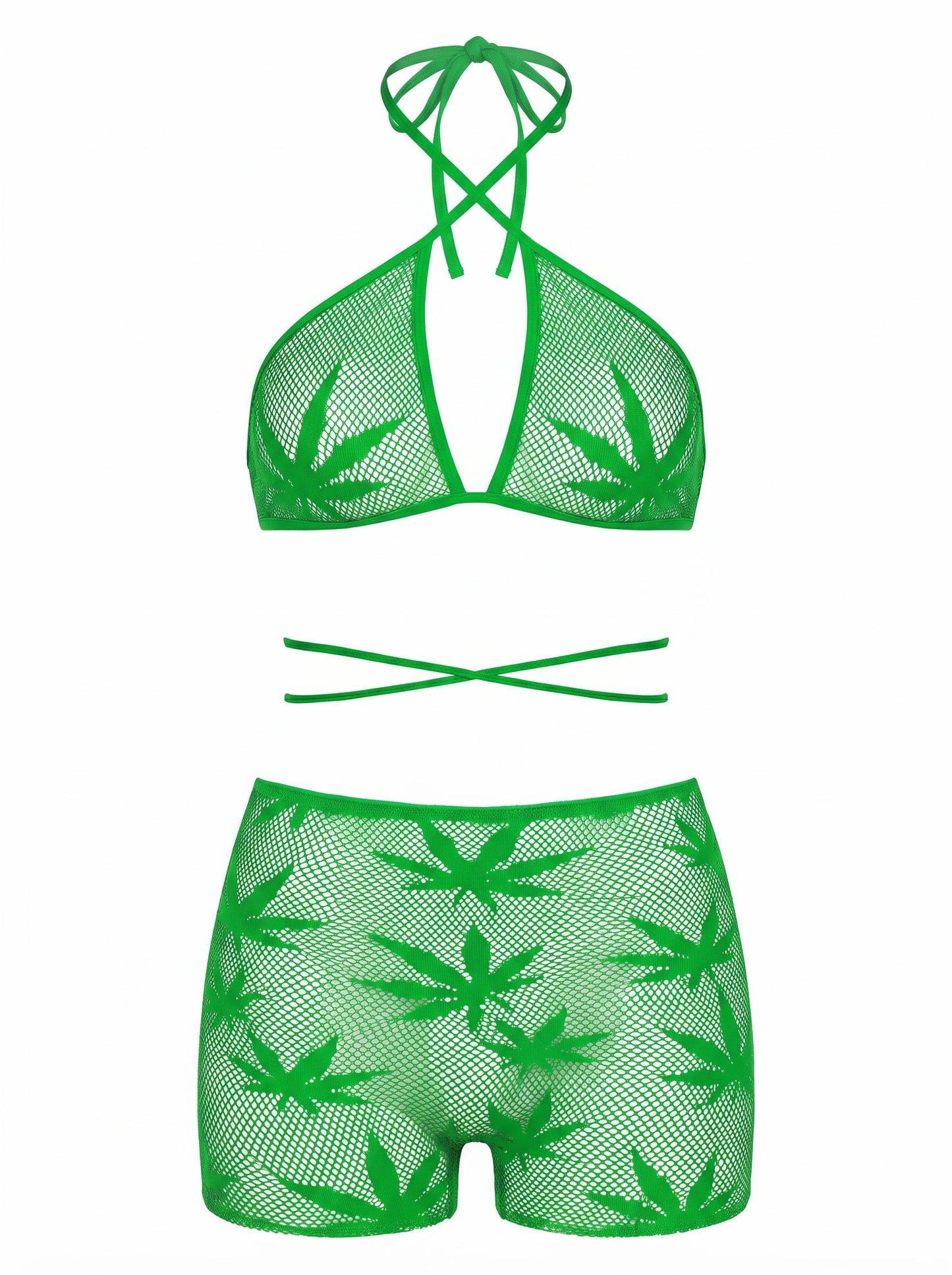 High Fidelity Bra Top and Boy Shorts Set