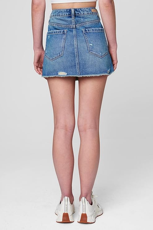 Women's Forever 21 Straight Distressed Mini Skirt