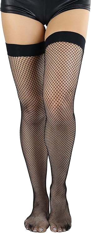 Women's Sexy Fishnet Thigh Highs Socksm