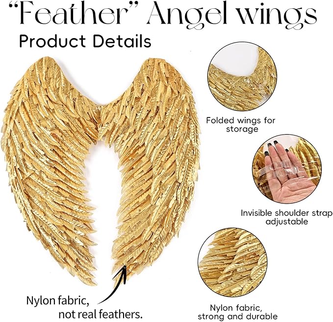 2D Angel Wings Costume Accessories