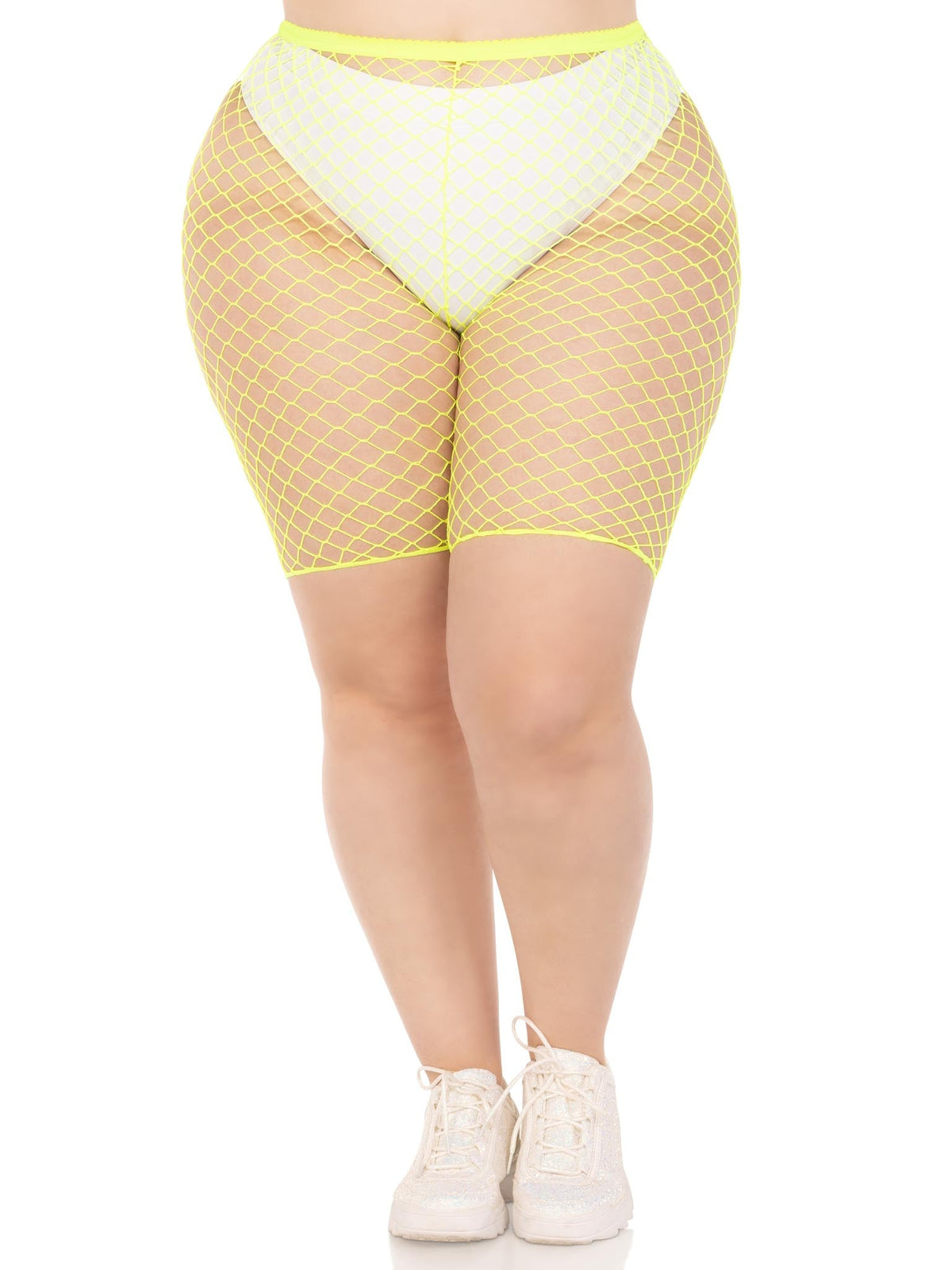 Troublemaker Fishnet Biker Shorts