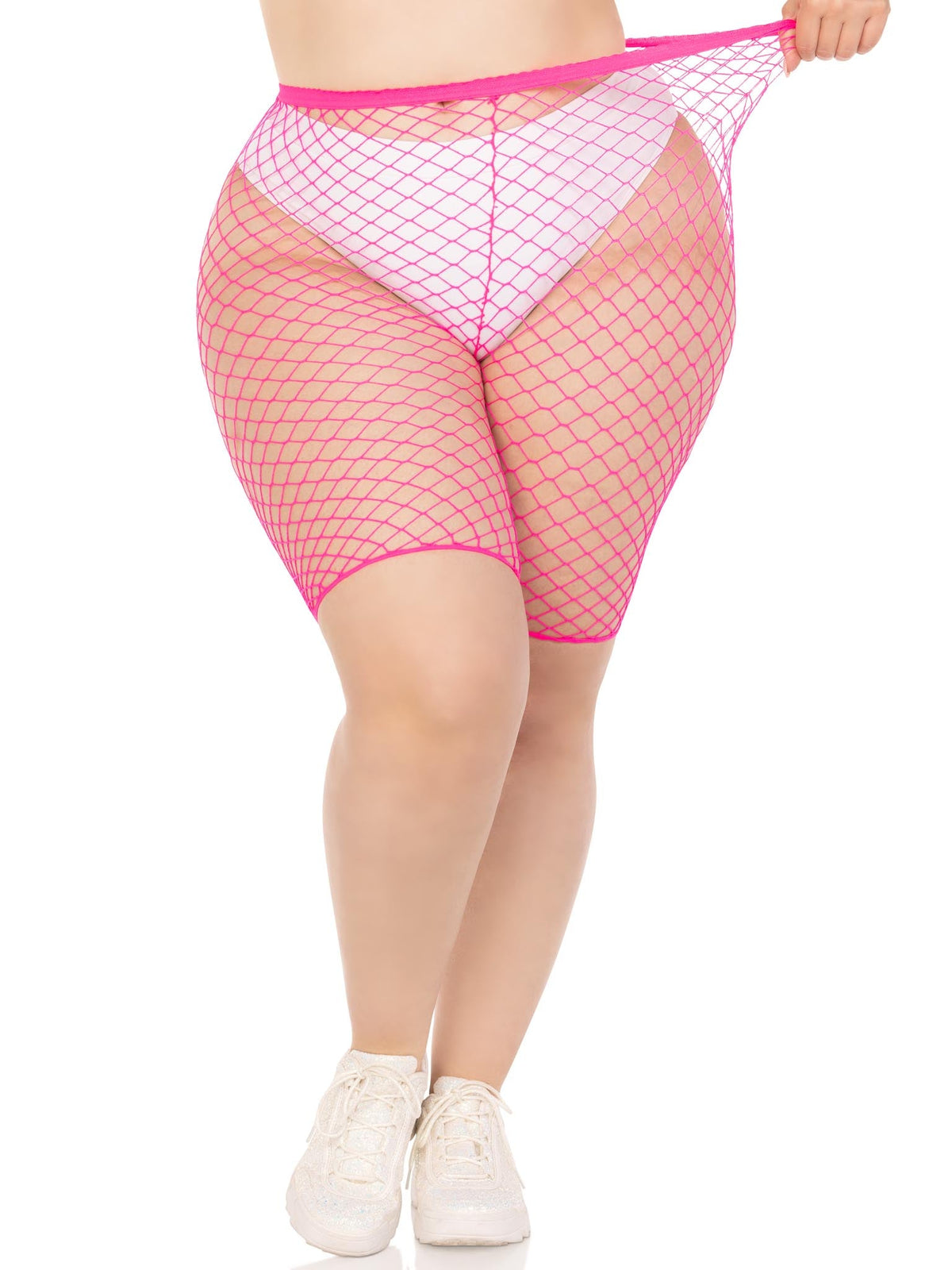 Troublemaker Fishnet Biker Shorts
