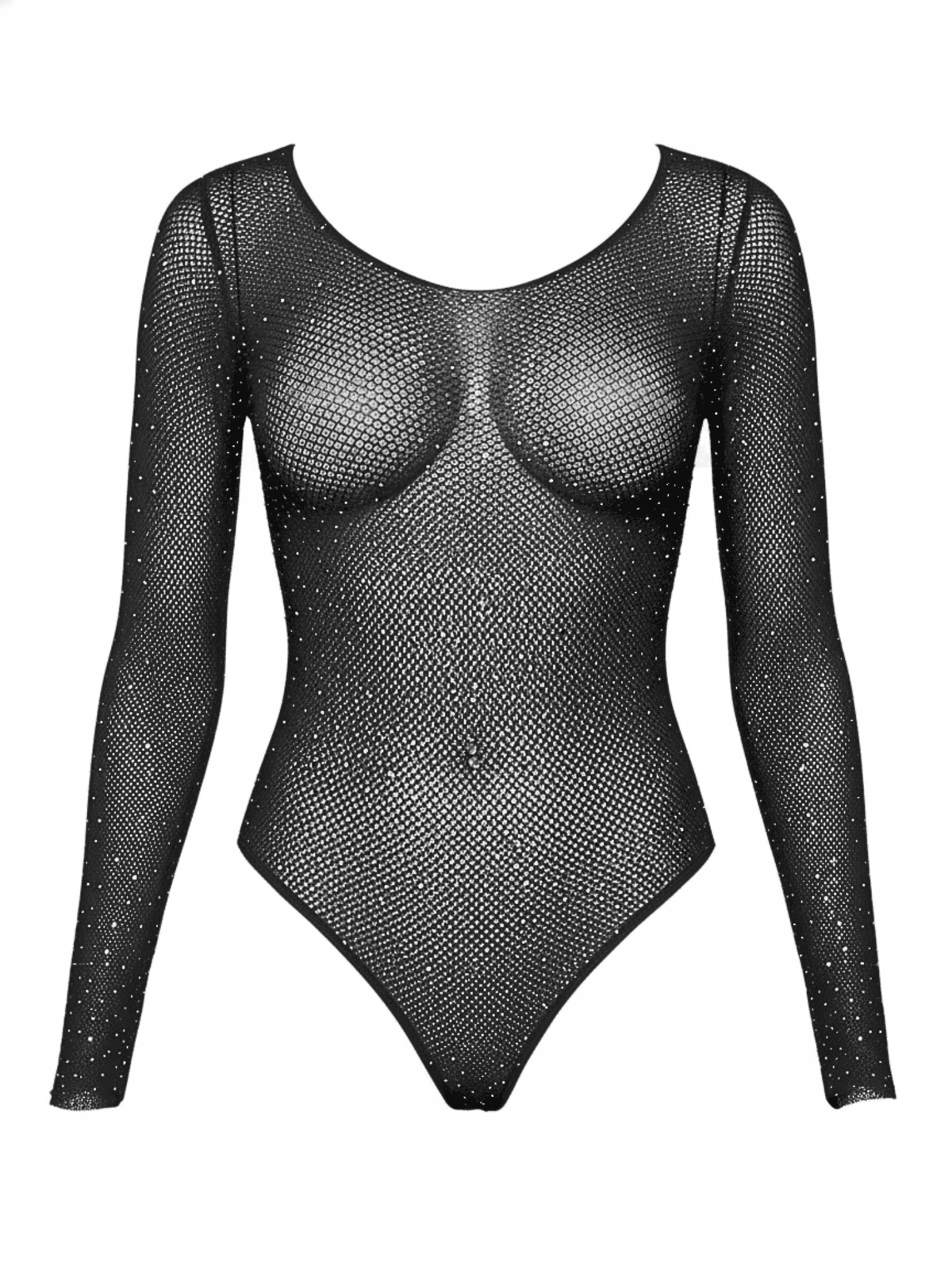 Plus Falling 4 U Rhinestone Bodysuit