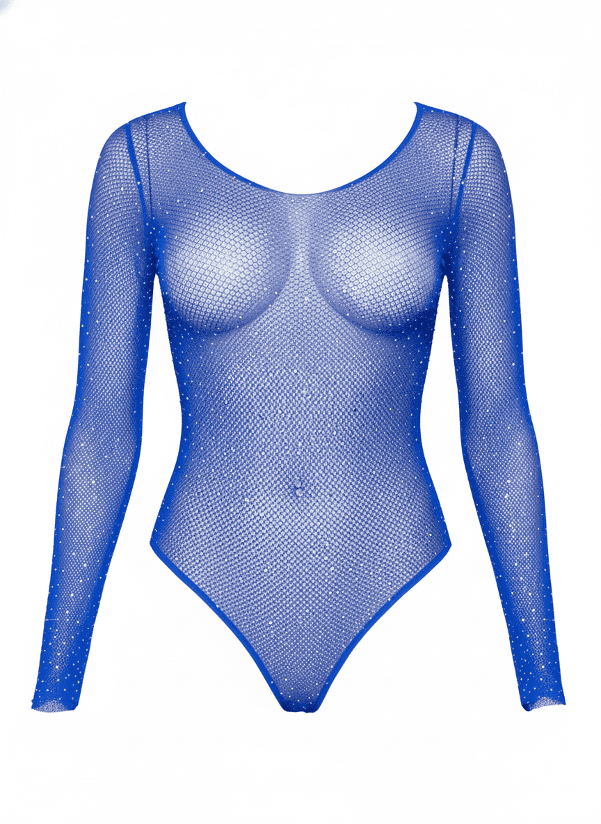 Falling 4 U Rhinestone Bodysuit