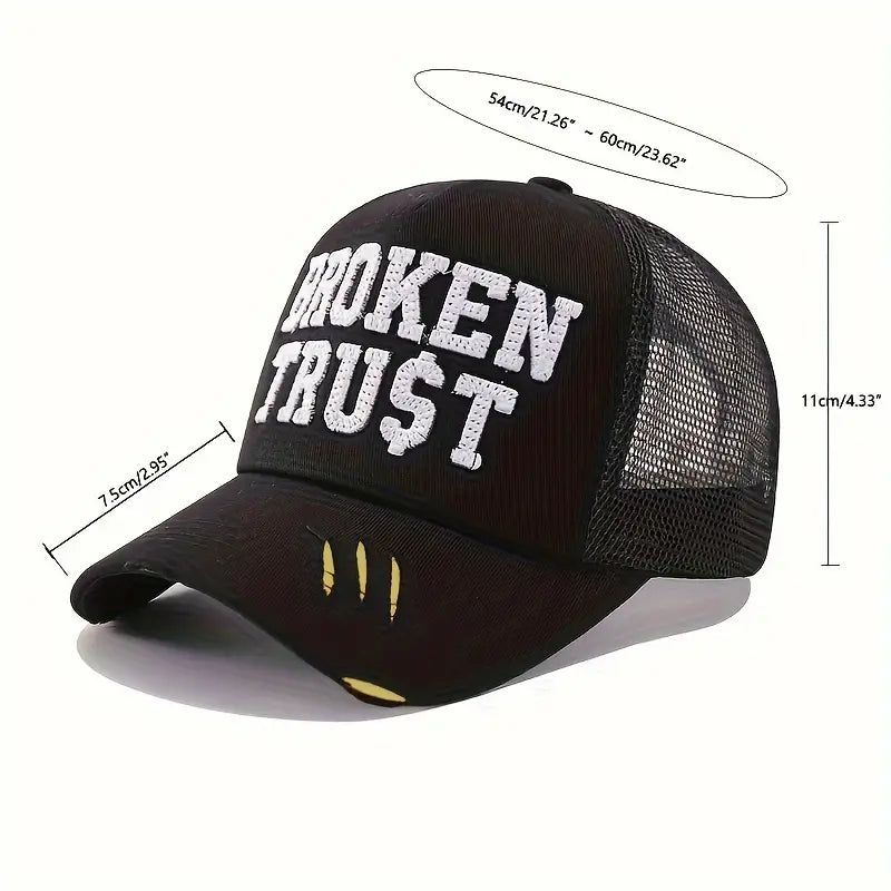 Broken Trust Snapback Trucker Hat Unisex