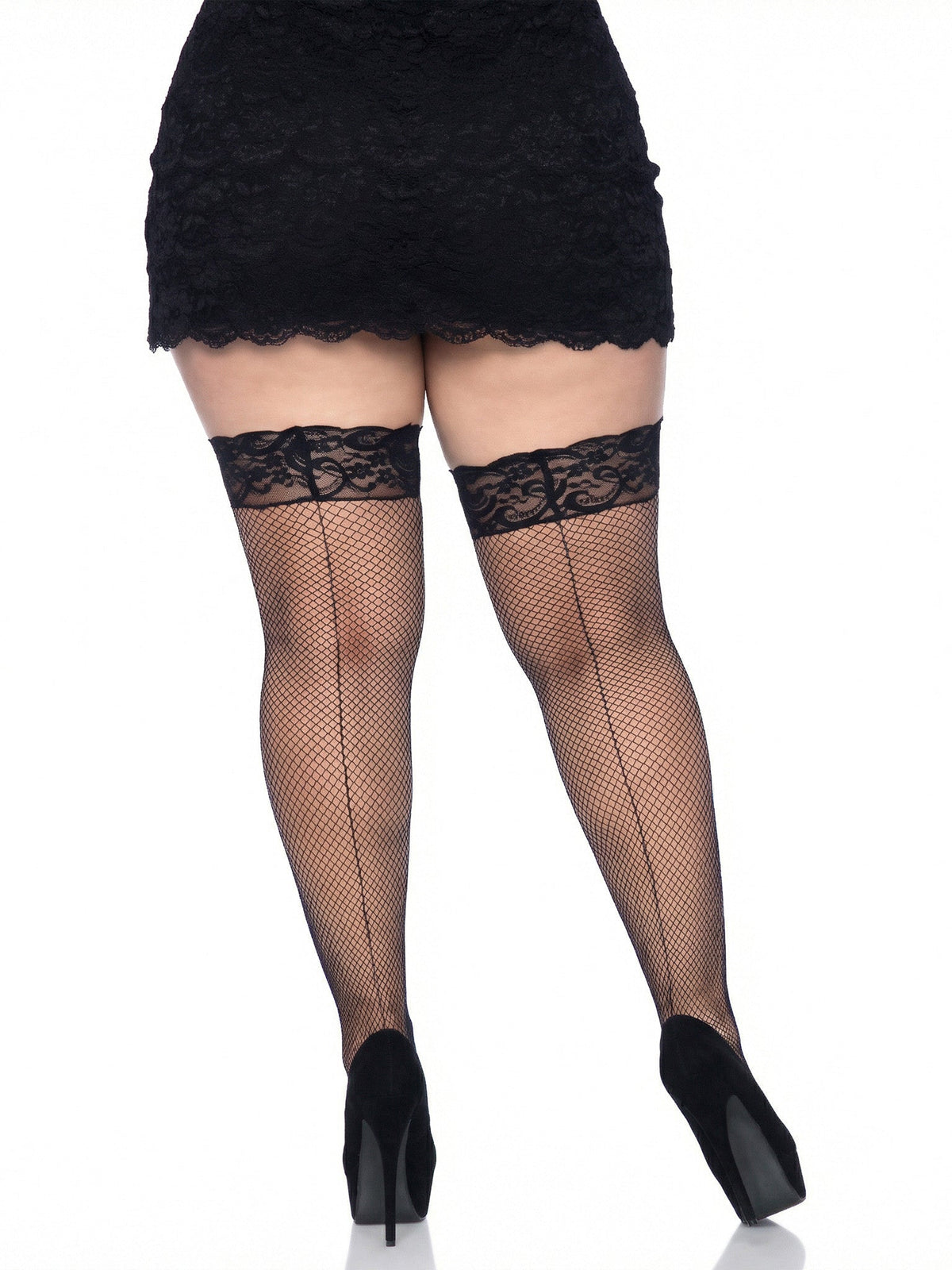 Amy Fishnet Thigh High Stockings