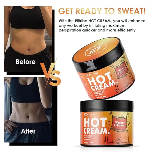 Hot Cream Sweat Workout Enhancer Gel - Fat Burning, Cellulite; Firming Body Lotion for All Skin Types - 3.5 oz