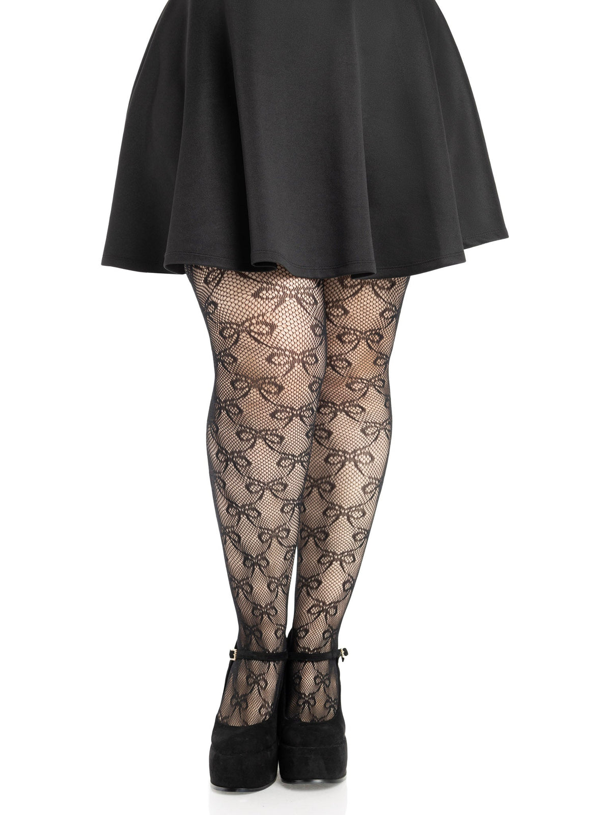 Bow Net Tights