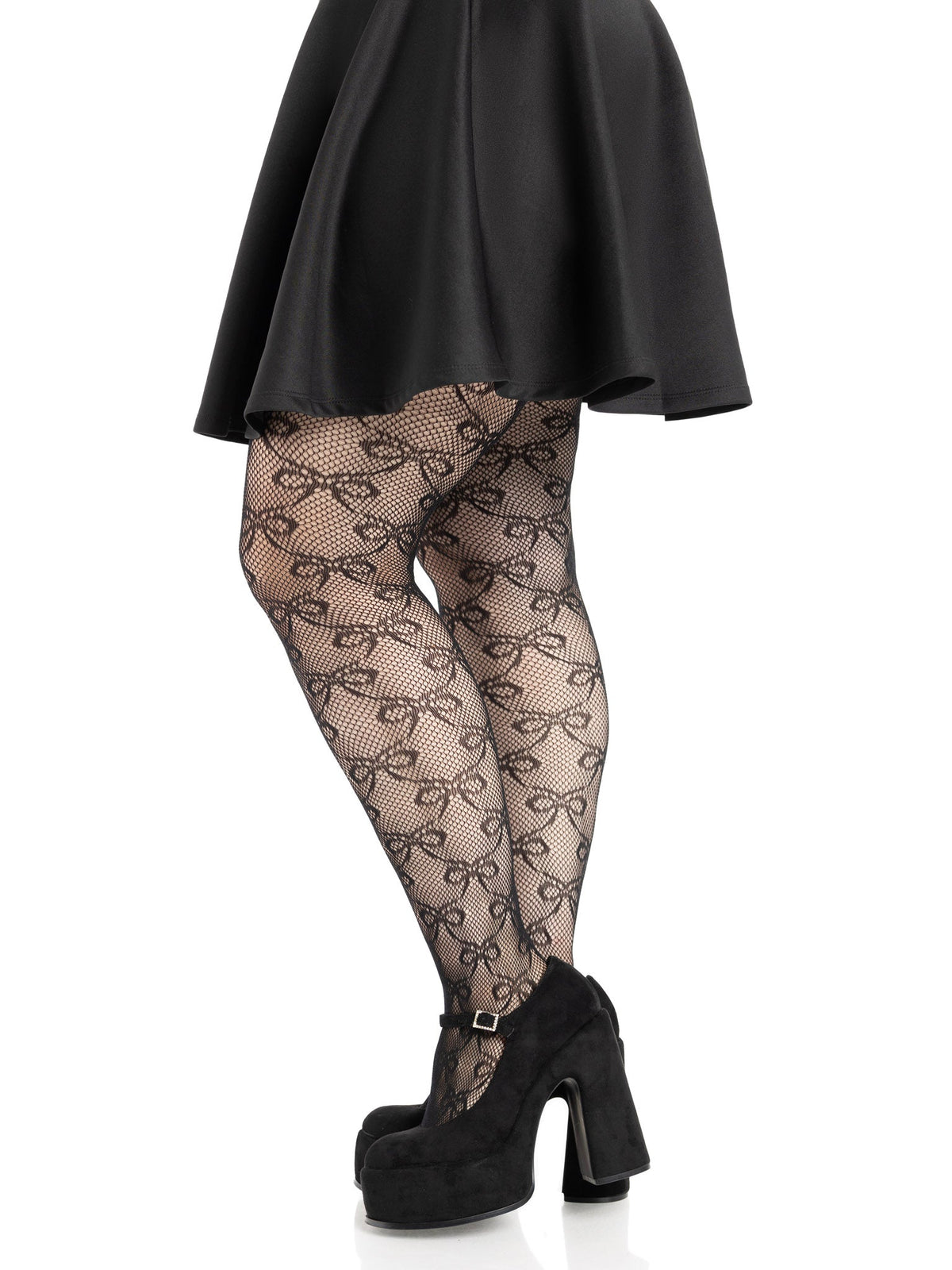 Bow Net Tights