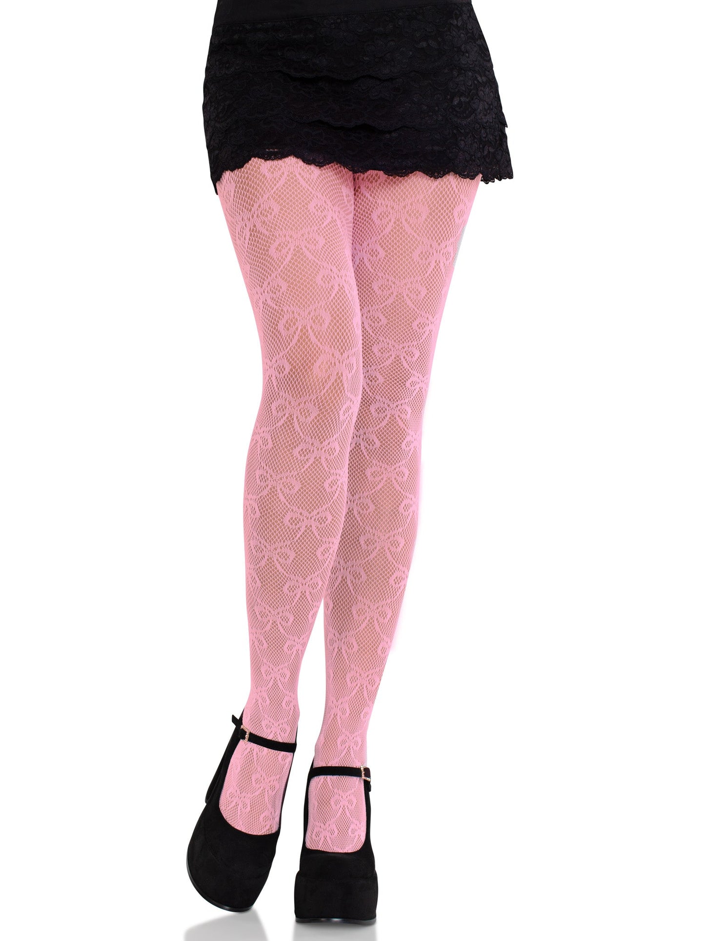 Bow Net Tights