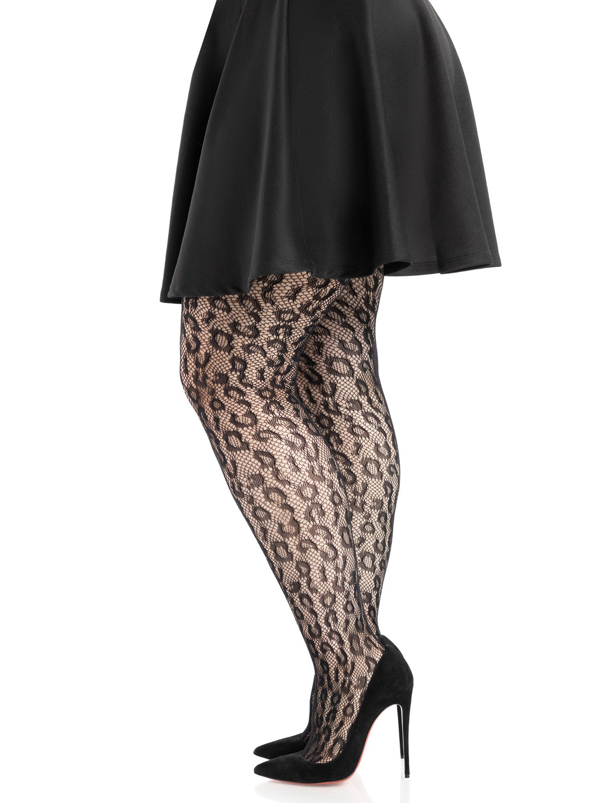 Leopard Net Tights
