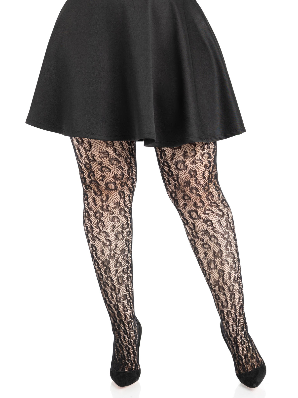 Leopard Net Tights