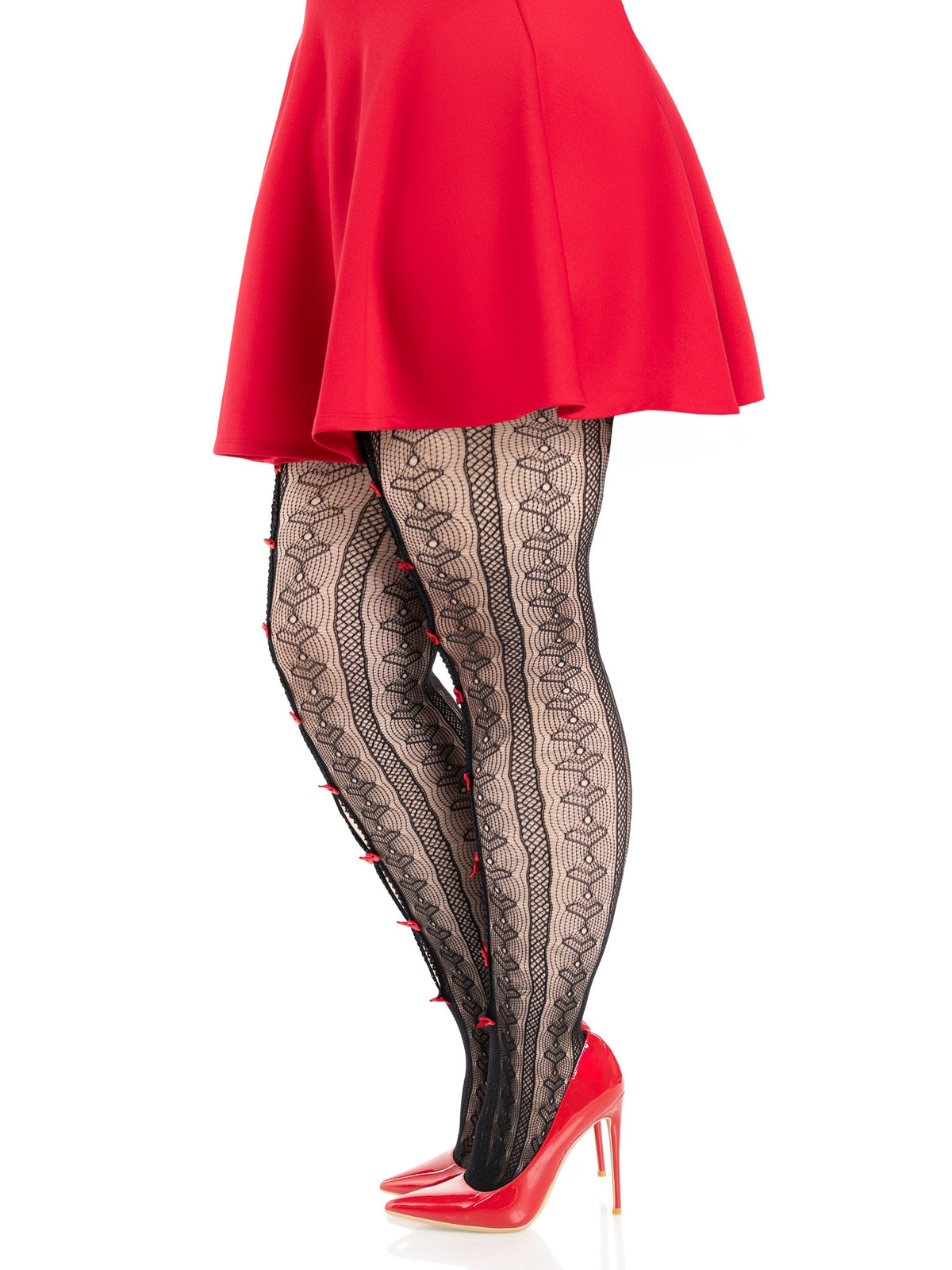 Sweetheart Striped Tights