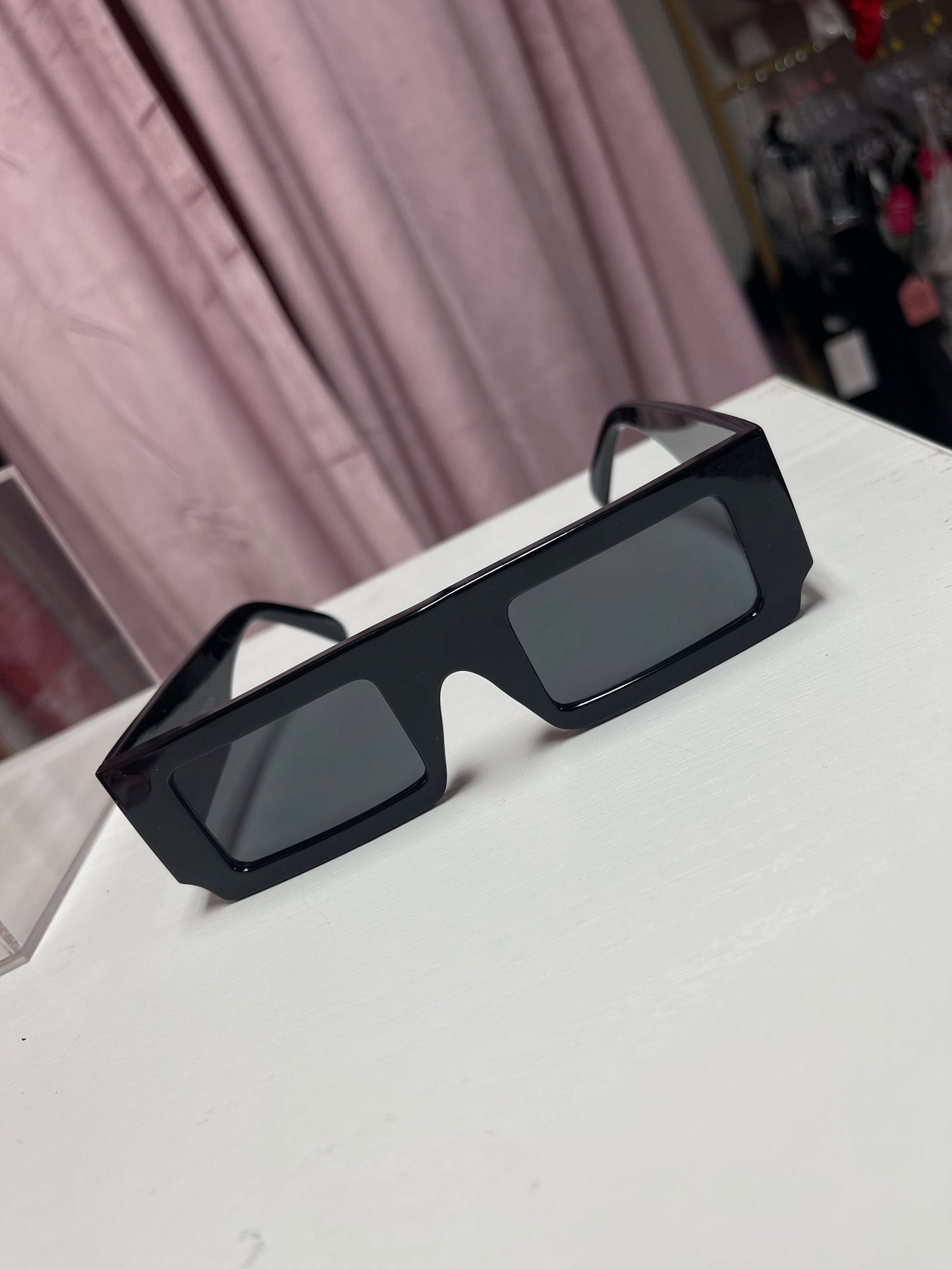 RETRO RECTANGLE FRAME BOX SUNGLASSES