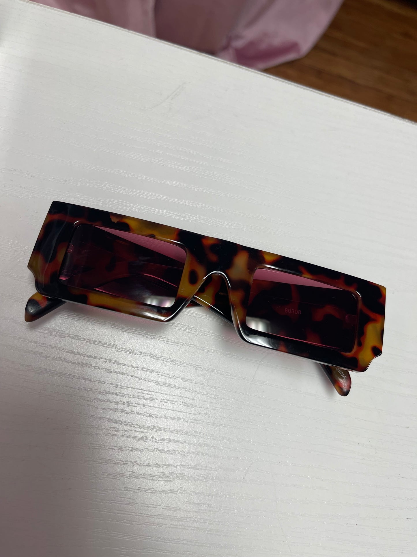 RETRO RECTANGLE FRAME BOX SUNGLASSES