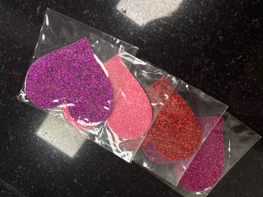 Women’s Glitter Sparkle Heart Shape Nipple Pasties