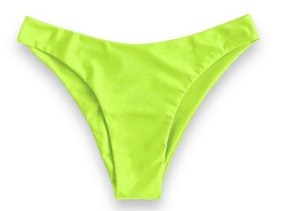 Sexy High Waist Cheeky Panty Bottom Lime Green