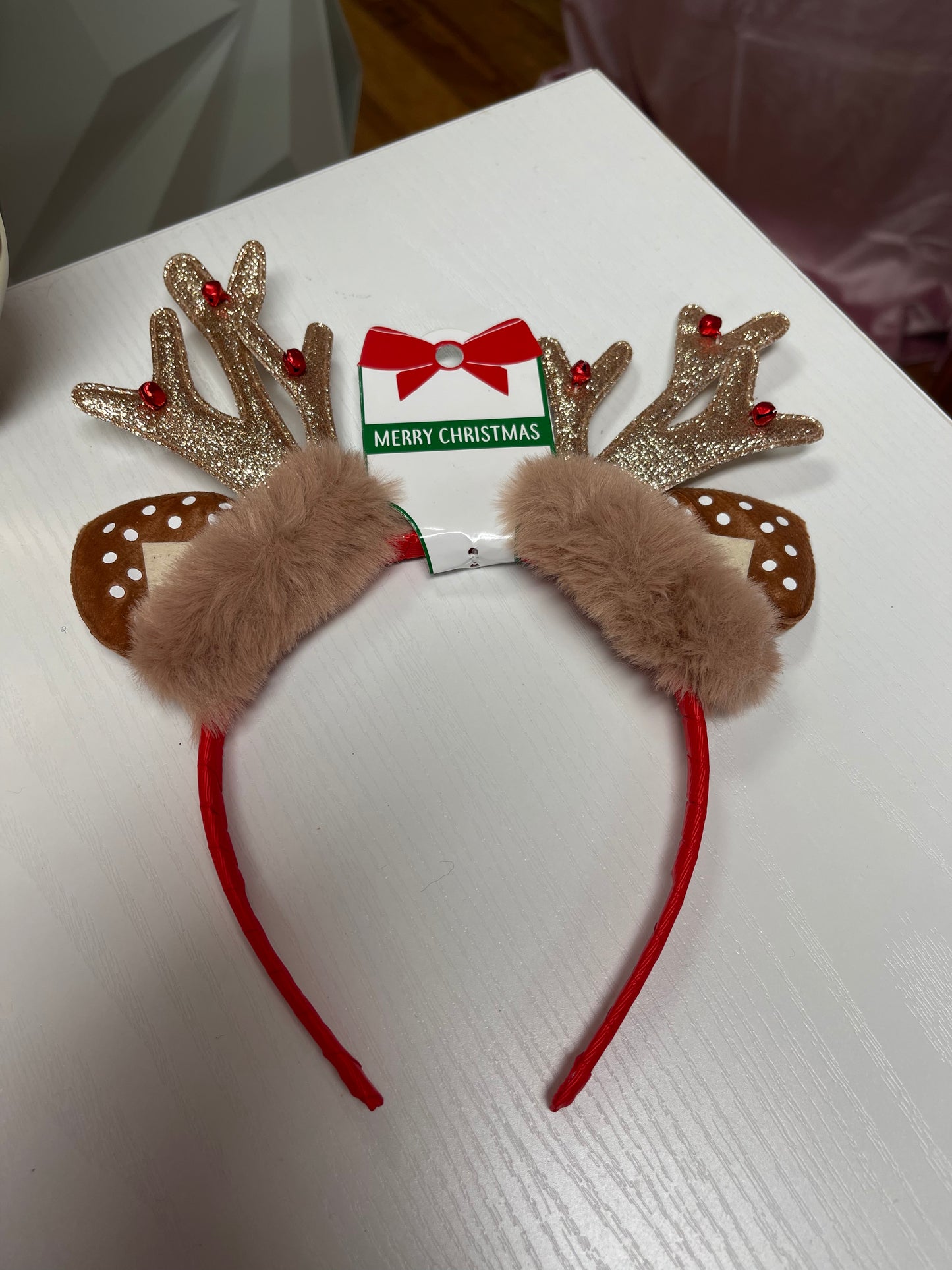 Christmas Holiday Reindeer Antler Headpiece Accessory