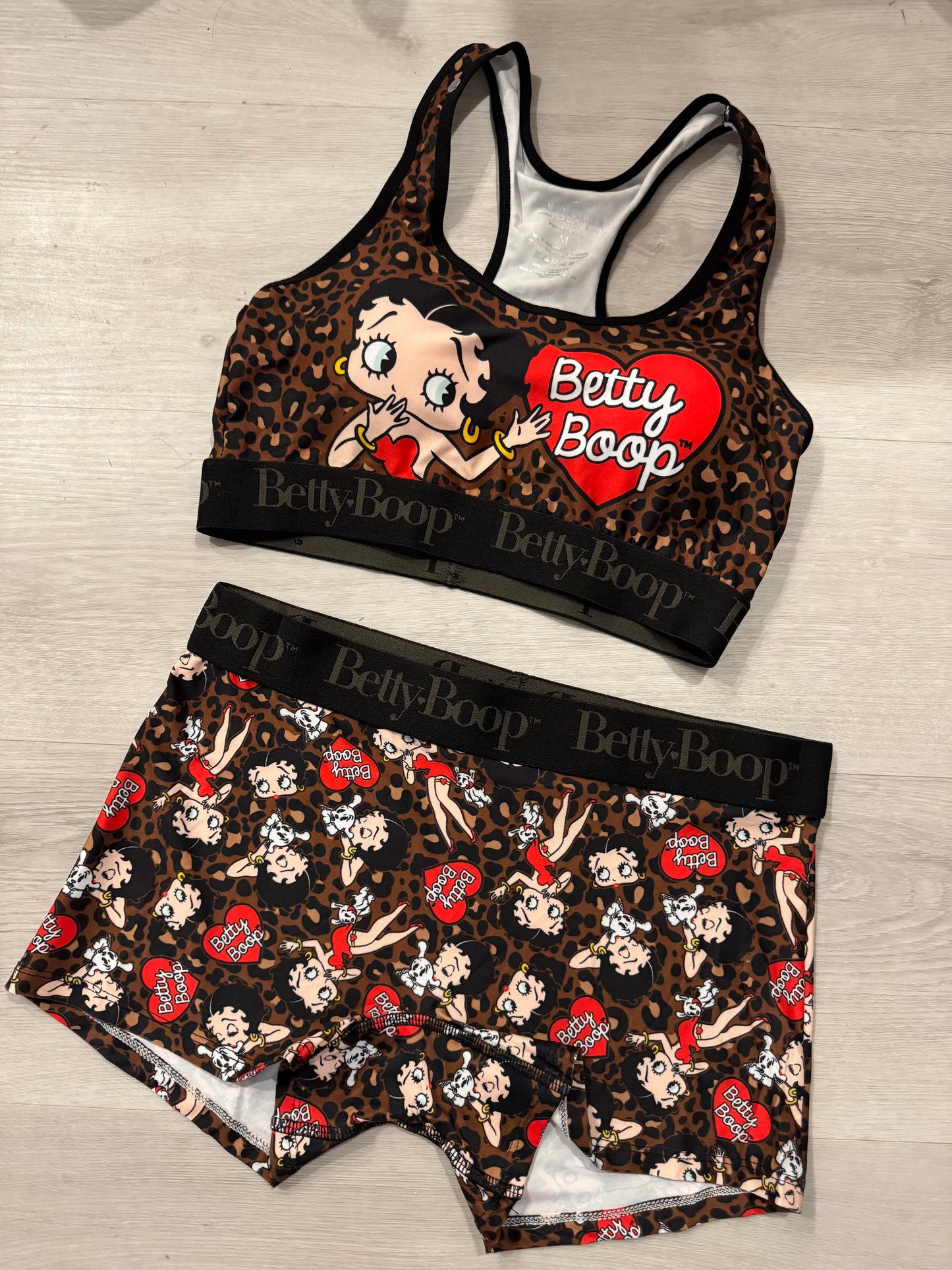 2 Piece Cartoon Graphic Activewear Set