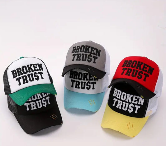 Broken Trust Snapback Trucker Hat Unisex