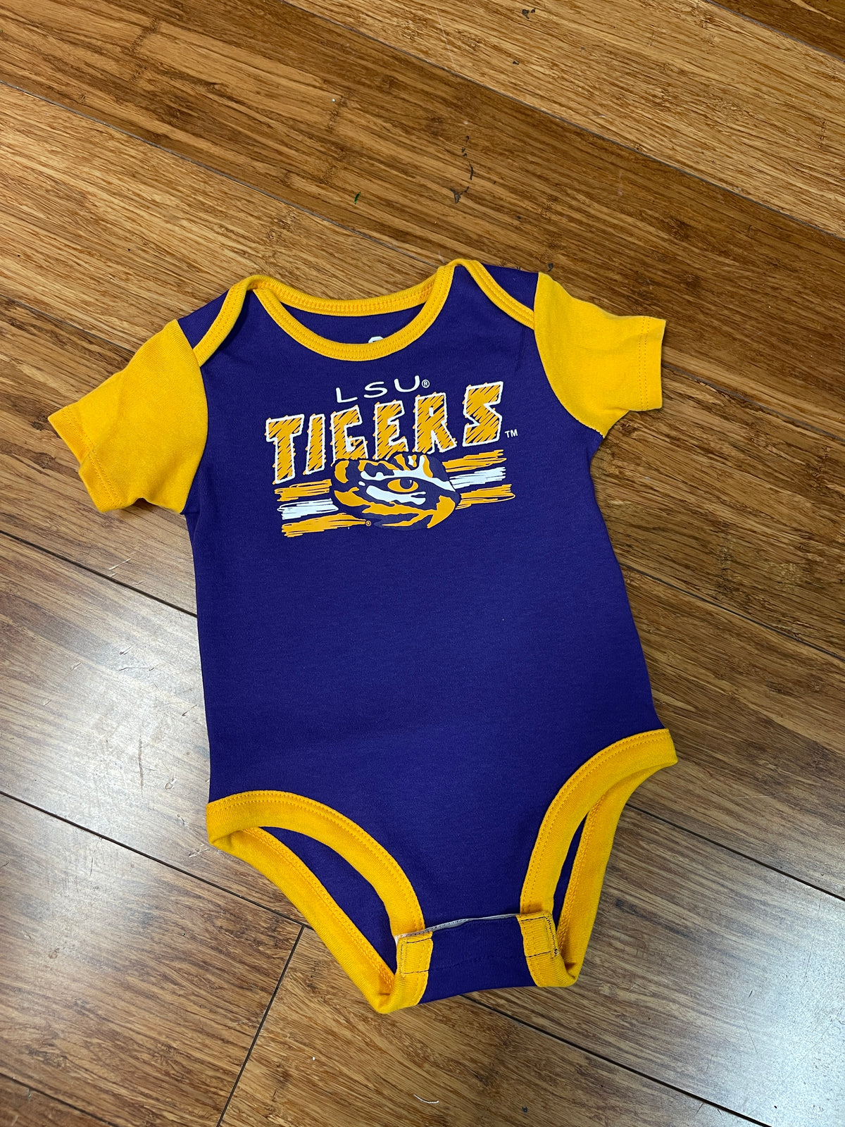NCAA Short Sleeve Onesie with Embroidered Team Logo