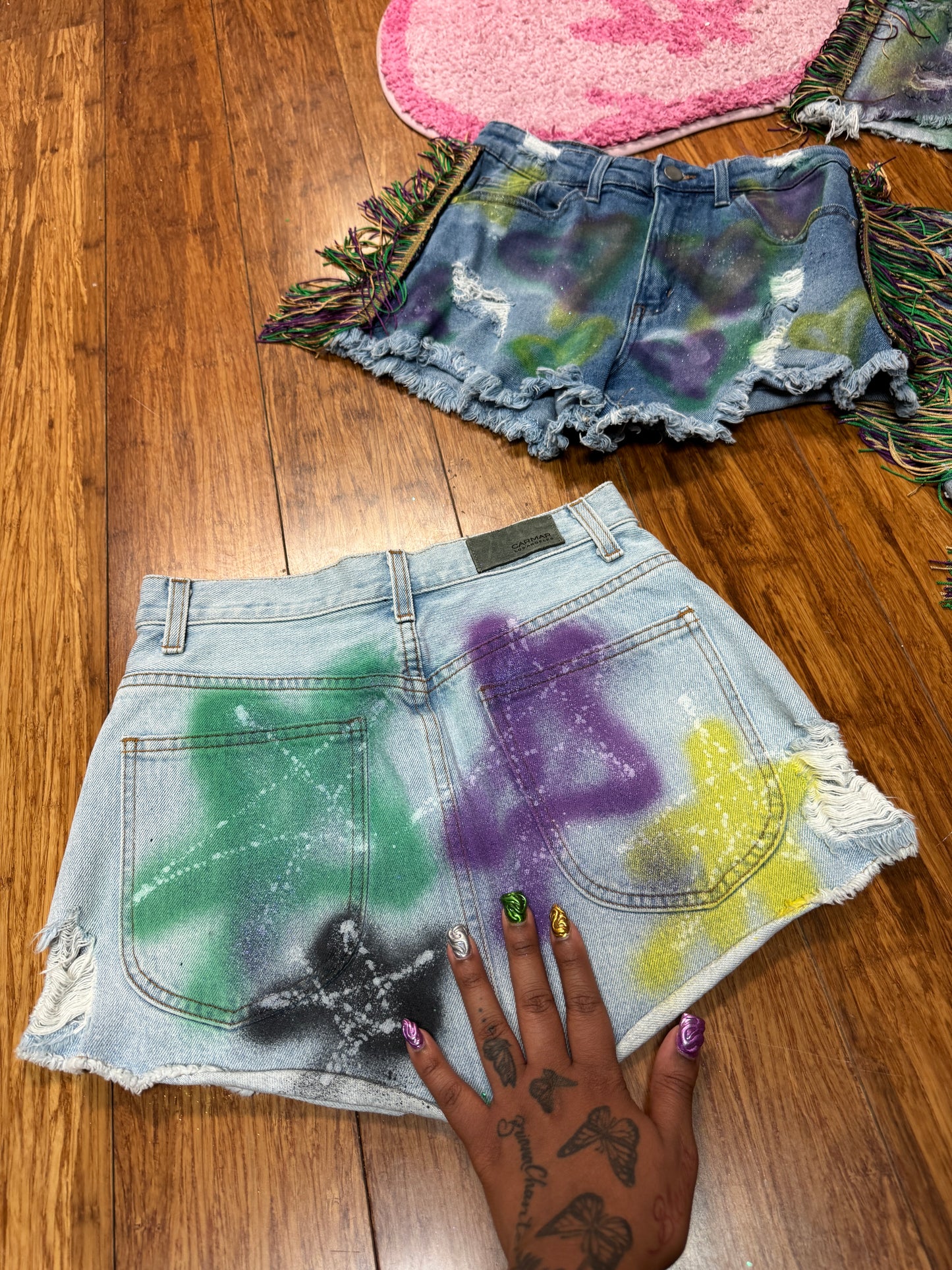 STAR WARS MARDI GRAS EMBELLISHED MINI SKIRT