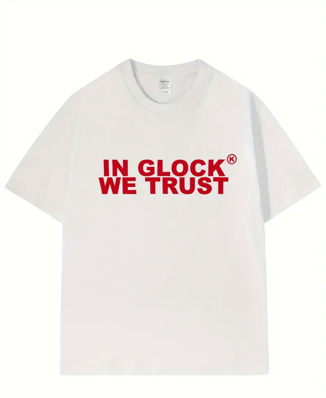 IN GLOCK WE TRUST TSHIRT MENS CASUAL GRAPHIC TEE