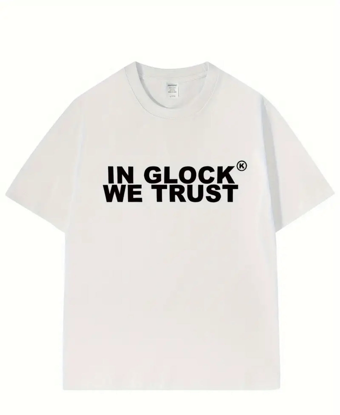 IN GLOCK WE TRUST TSHIRT MENS CASUAL GRAPHIC TEE