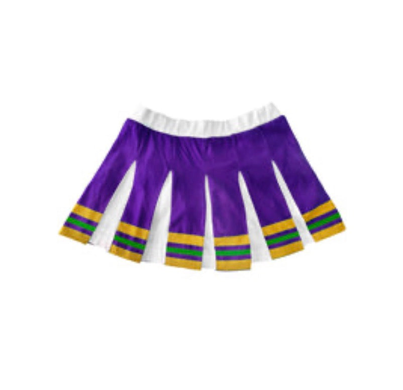 Mardi Gras Pleaded Skort