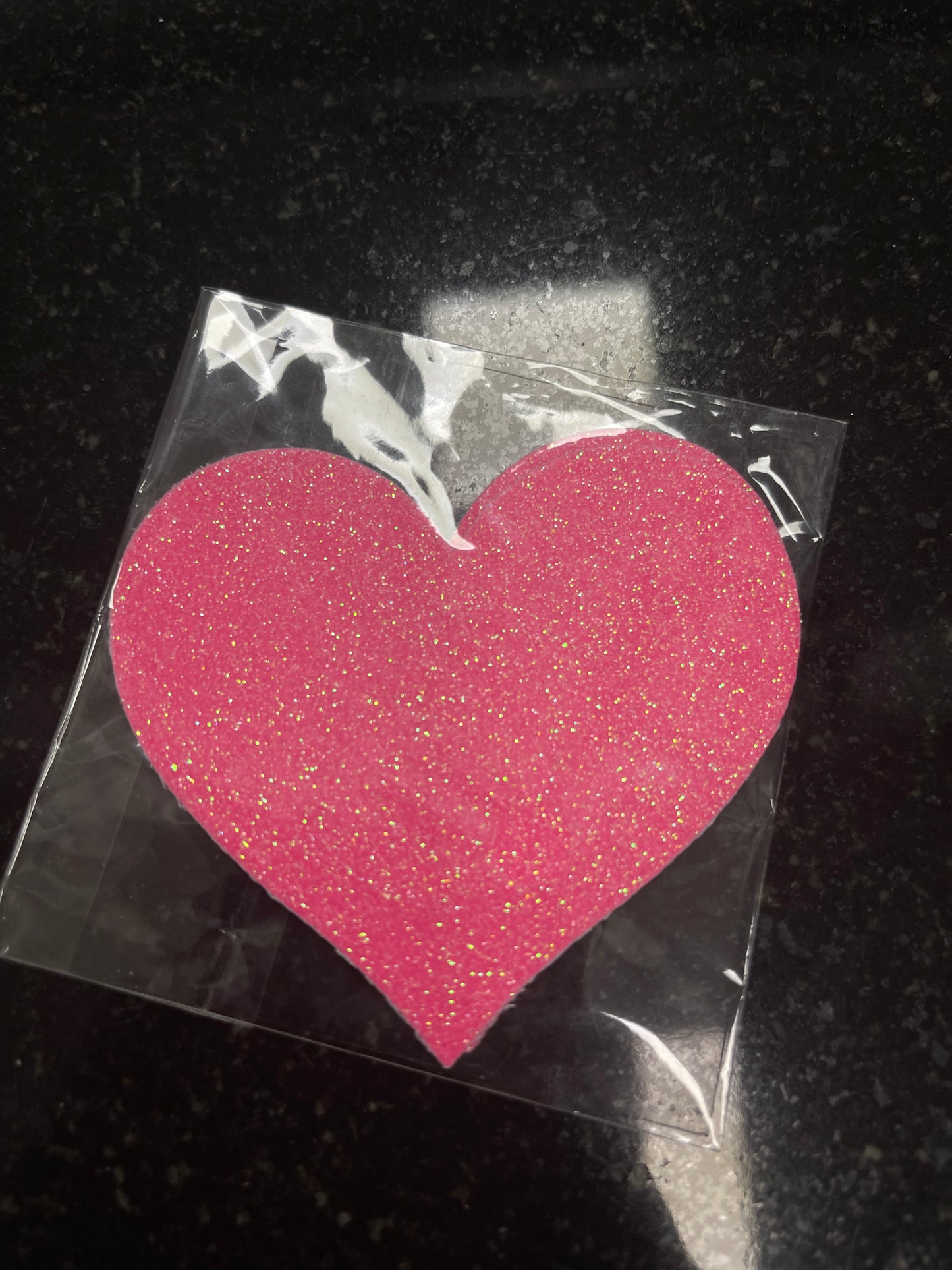 Women’s Glitter Sparkle Heart Shape Nipple Pasties