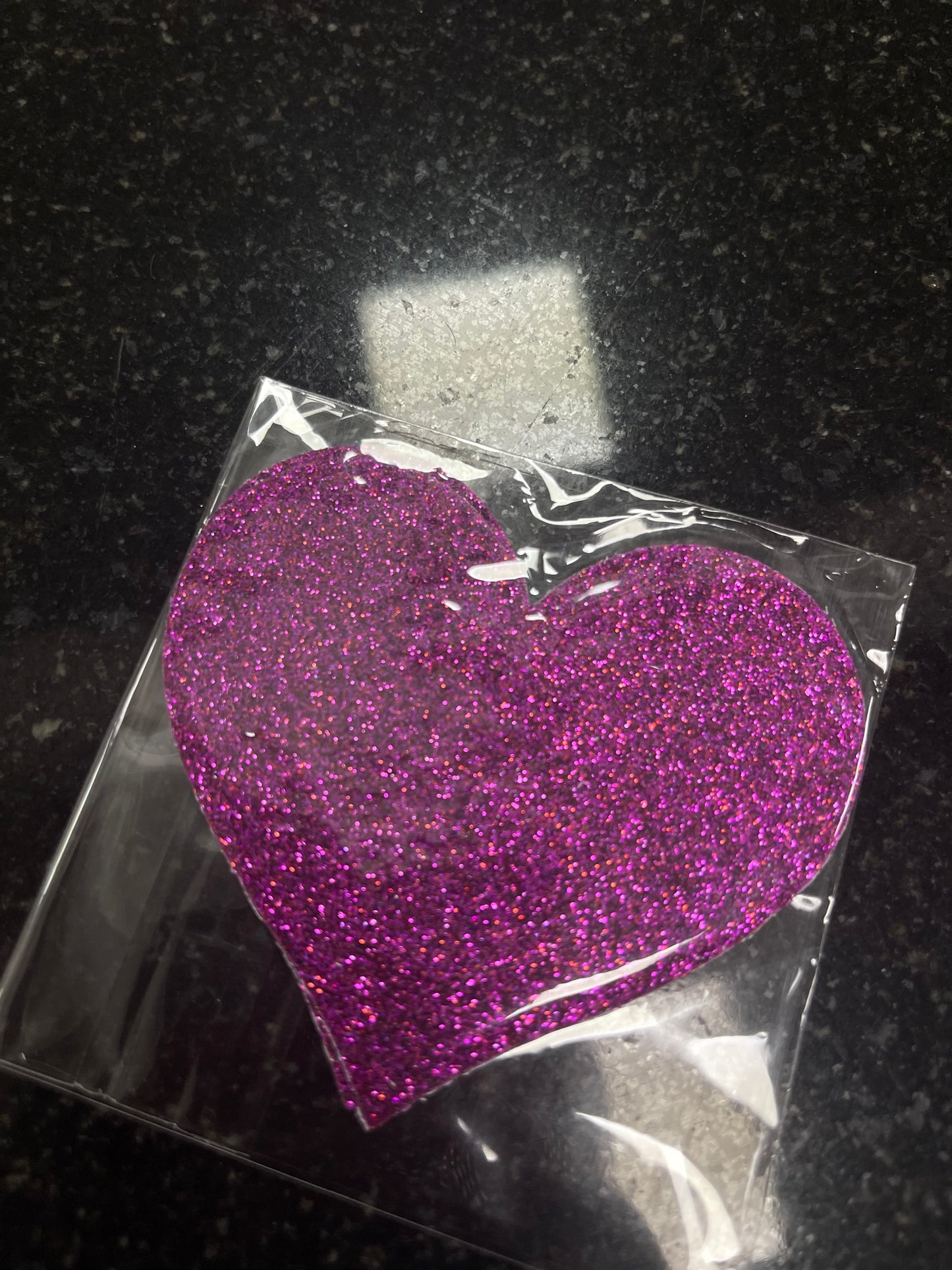 Women’s Glitter Sparkle Heart Shape Nipple Pasties