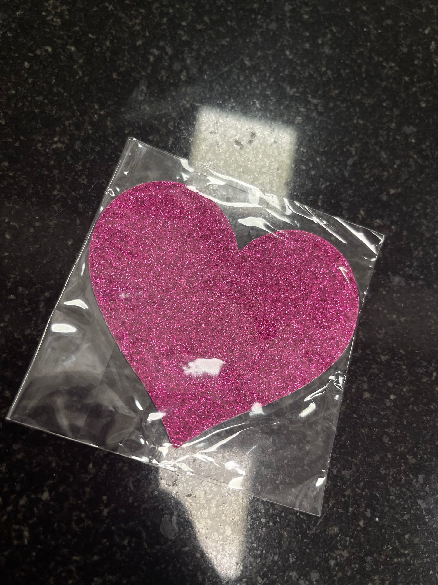 Women’s Glitter Sparkle Heart Shape Nipple Pasties