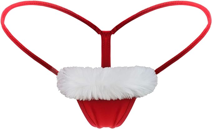 Women's Low Rise Micro Back G-string Christmas Thong Panty Underwear