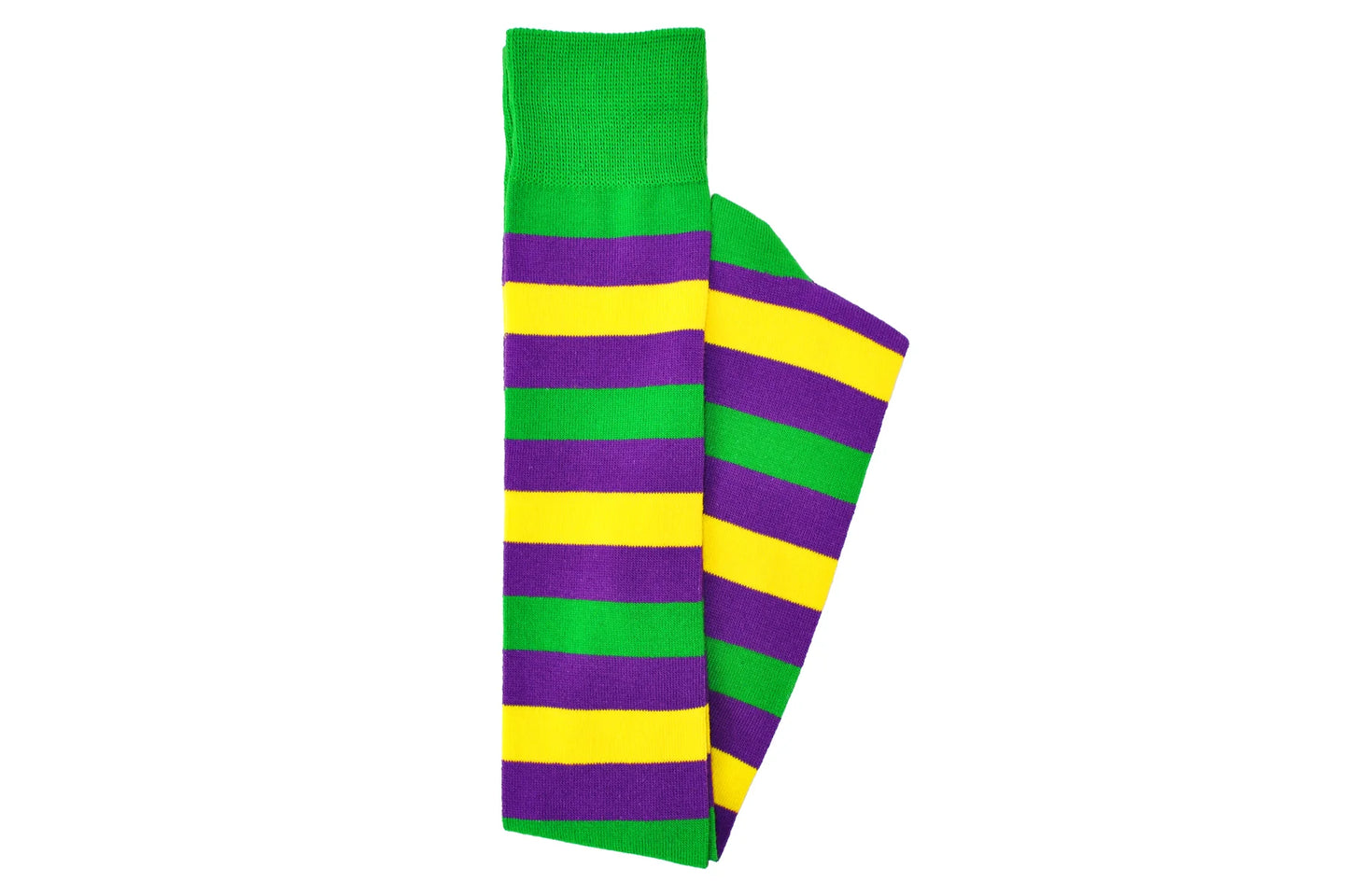 LADIES RUGBY STRIPE THIGH HIGH SOCKS MARDI GRAS CLOTHING ACCESSORIES