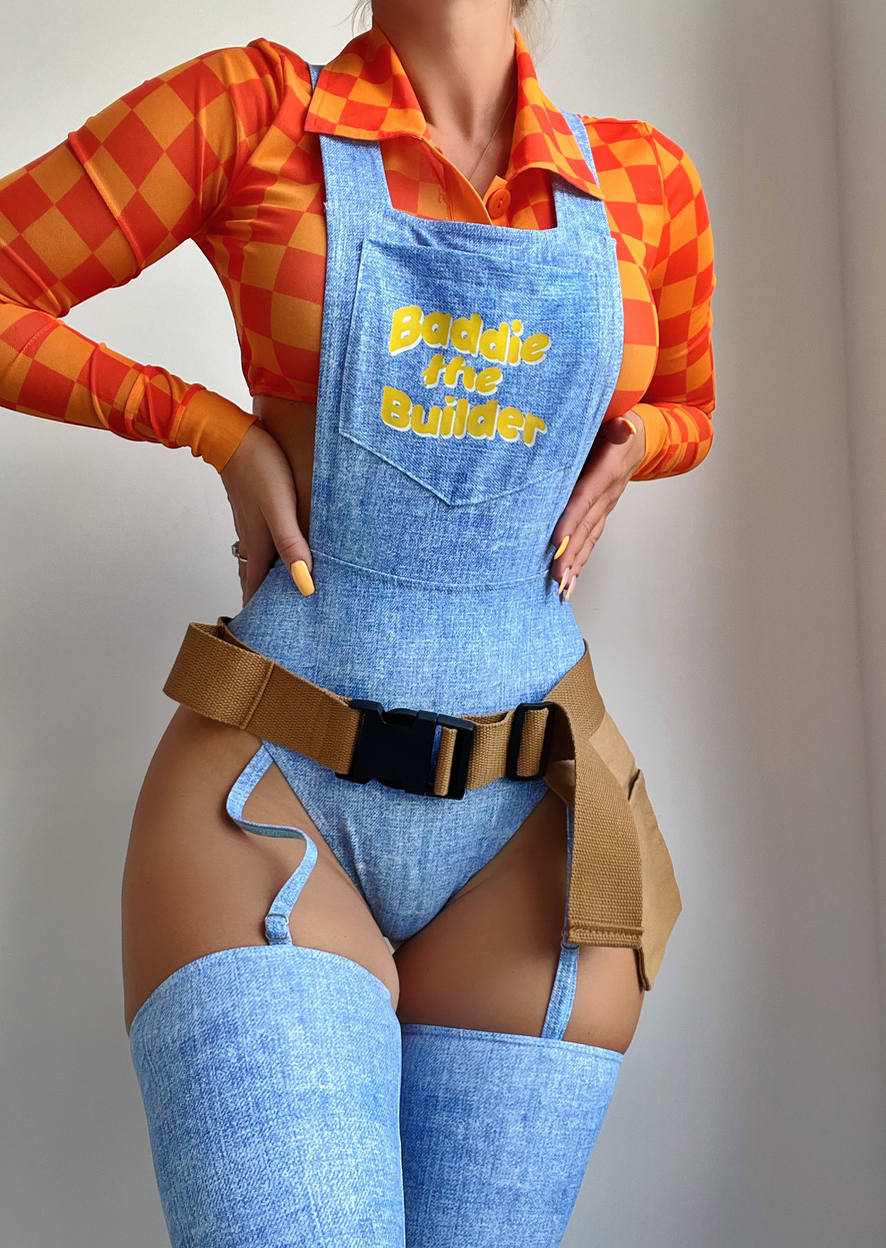BADDIE THE BUILDER SEXY CARTOON HALLOWEEN COSTUME