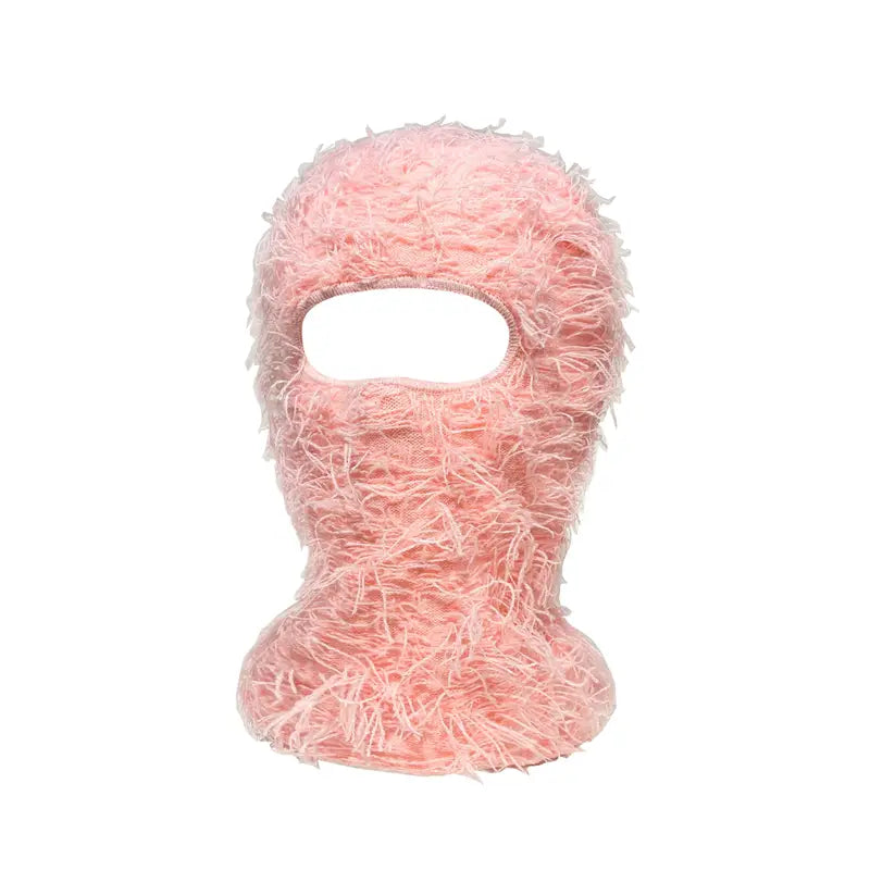 Fringe Casual Windproof Balaclava Distressed Knitted Ski Face Mask UNISEX