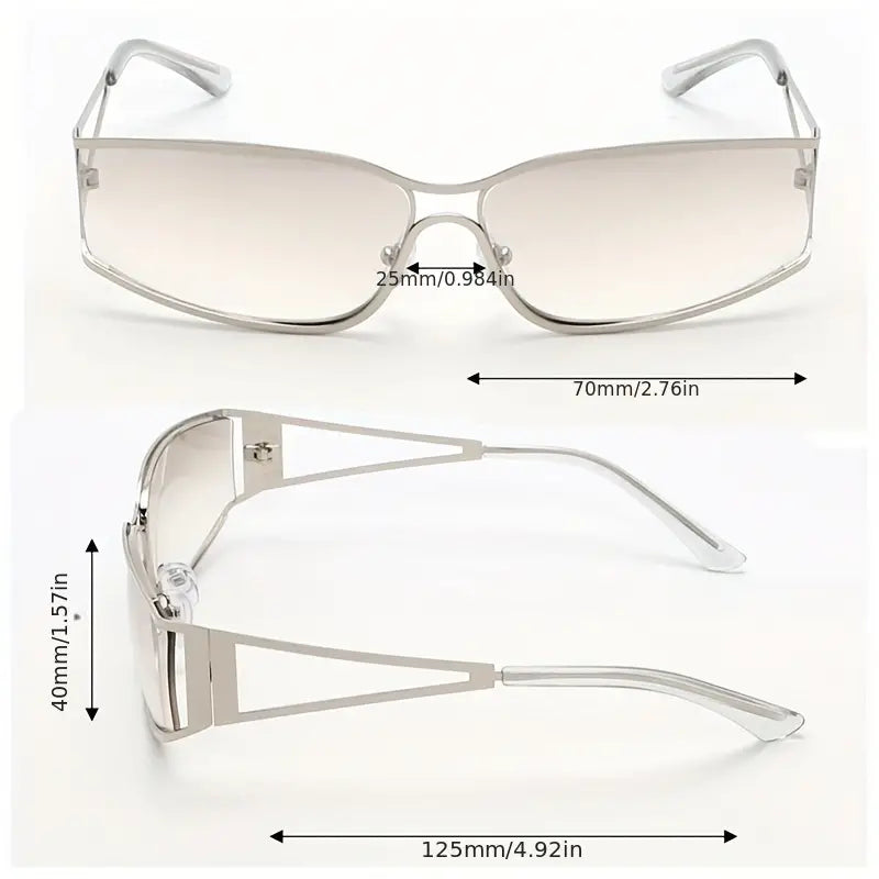 RETRO HOLLOW OUT FASHION GLASSES "PAVE THE WAY"