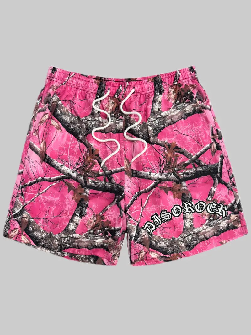 UNISEX DISORDER CAMO PRINT JOGGER SHORTS