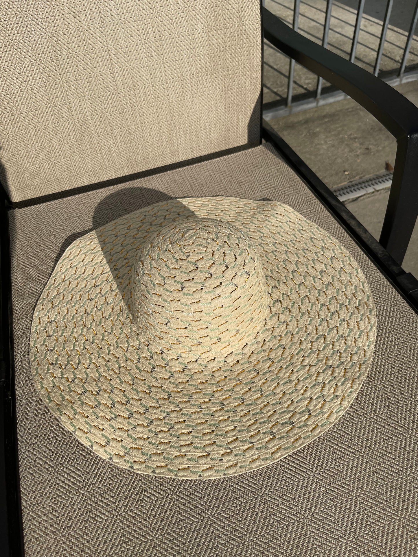 Gold Shimmer Sun Hat