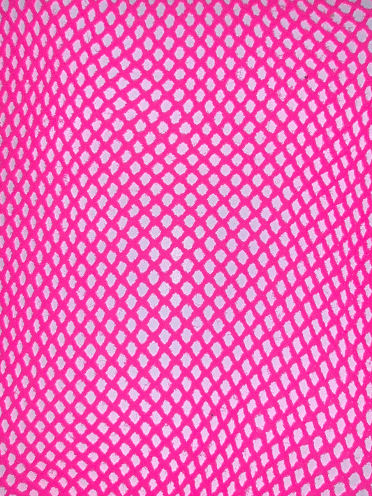 Sexy Womens Fishnet Stockings Petite HOT PINK