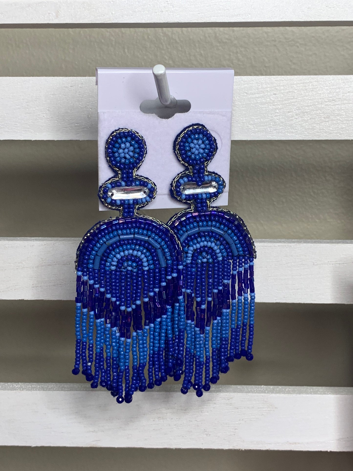 Blue Horizon Beaded Earrings