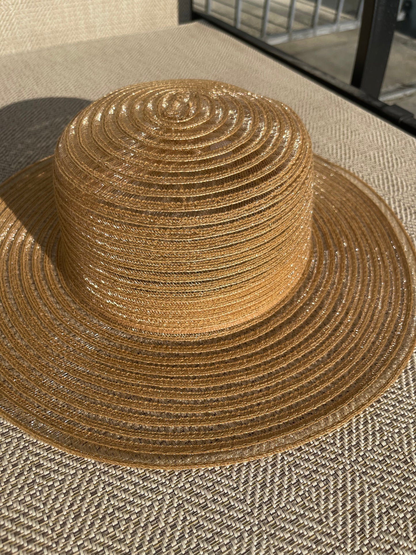 Tan Sheer Sun Hat