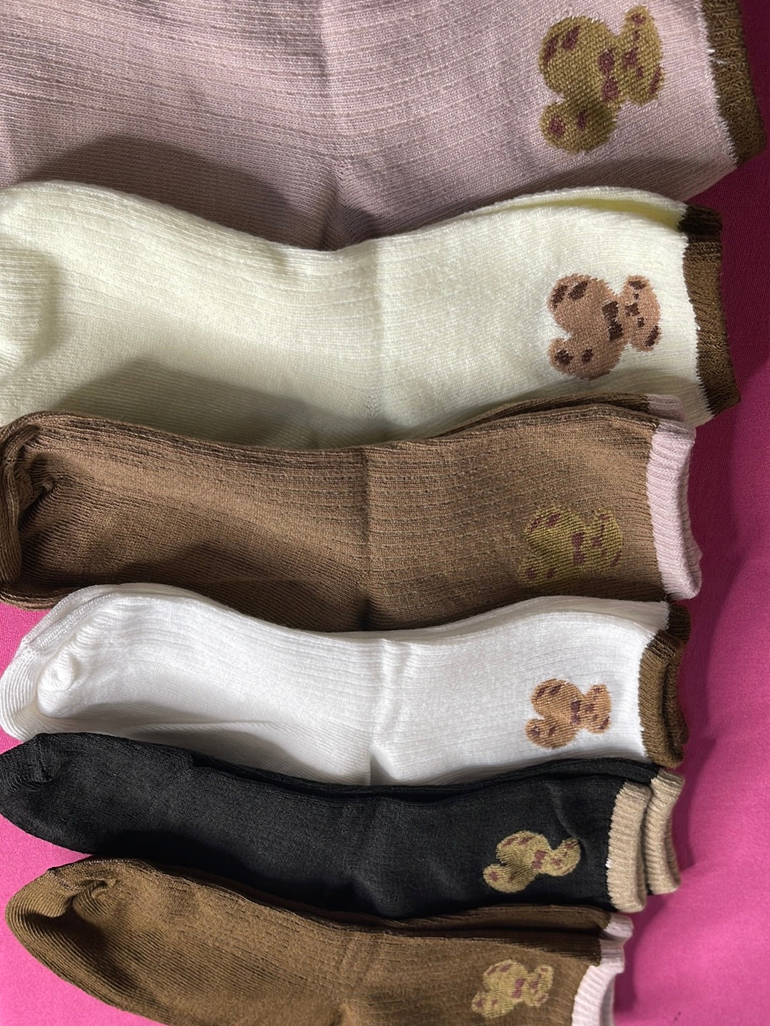 Teddy Bear Tube Socks