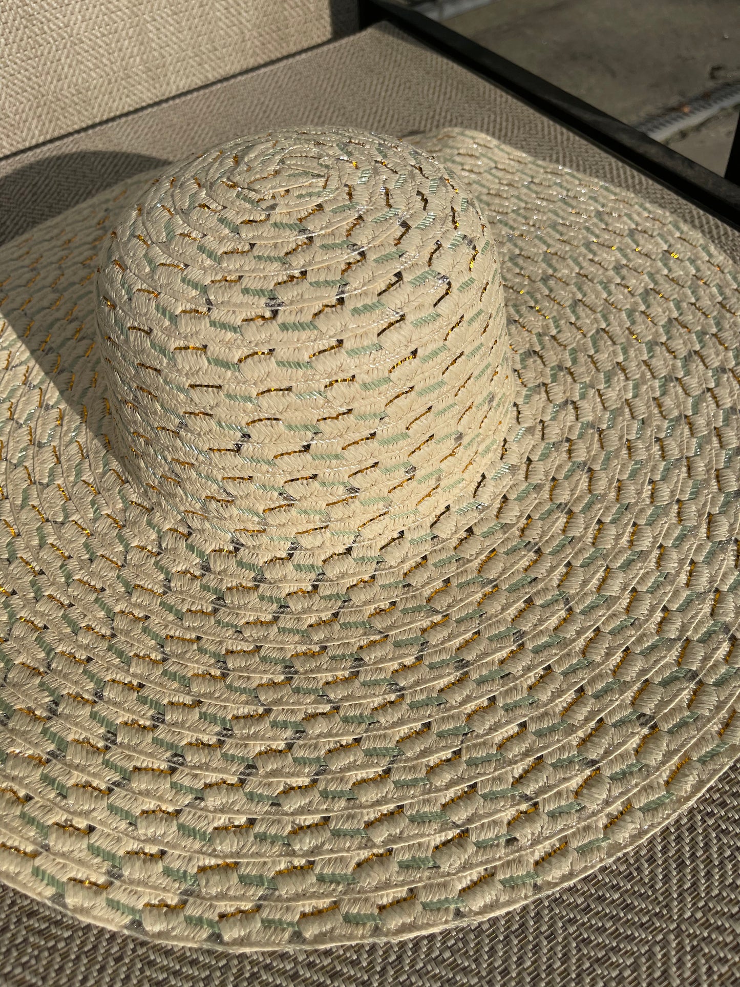 Gold Shimmer Sun Hat