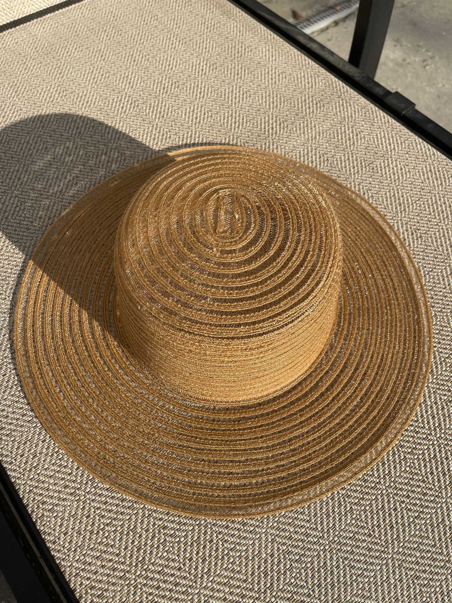 Tan Sheer Sun Hat