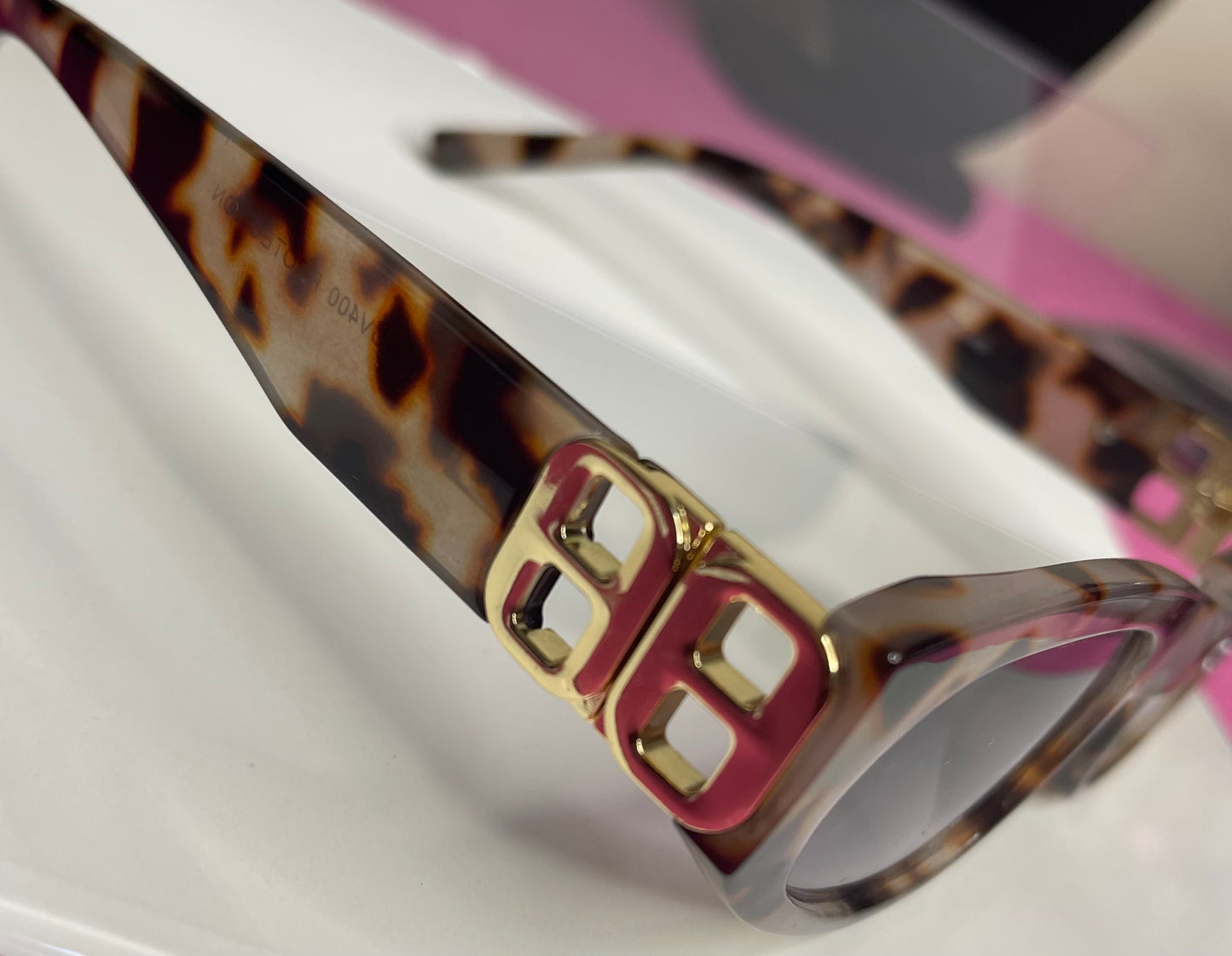 Womens Tortoise Shell Print Sunglass Eyewear