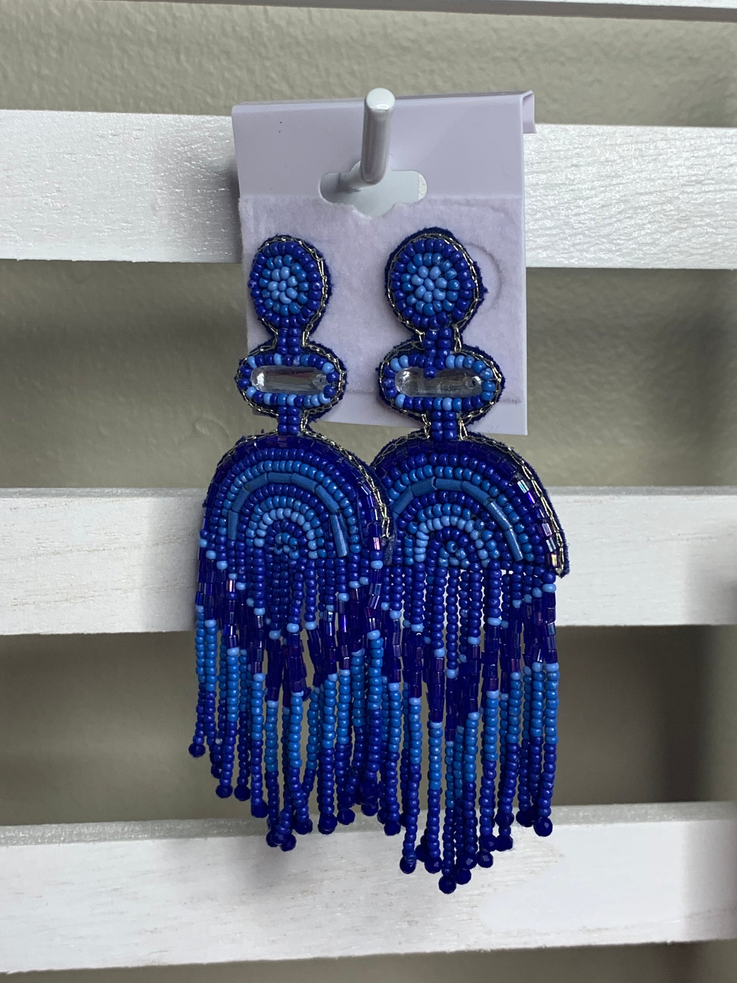 Blue Horizon Beaded Earrings