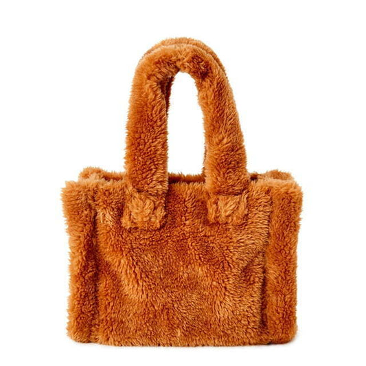 Fluffy Sherpa Tote Bag Purse