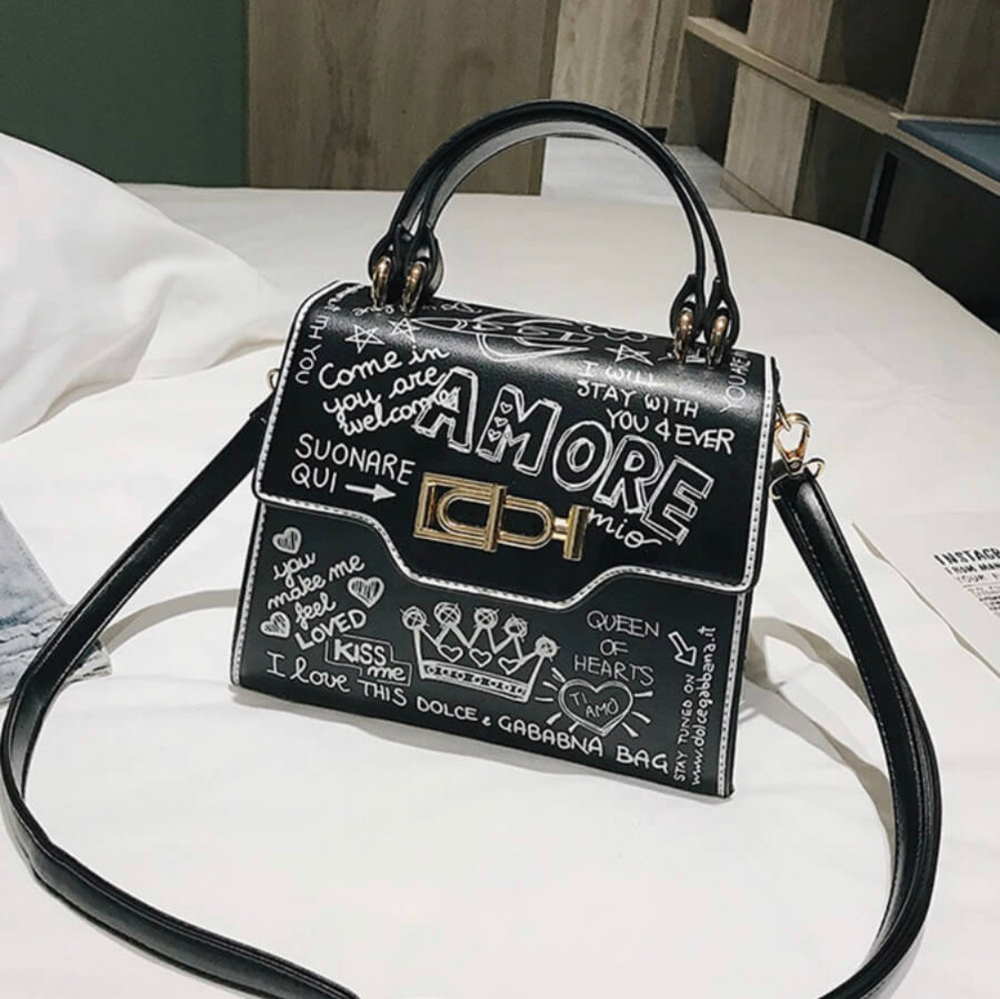 Graffiti Amore Purse