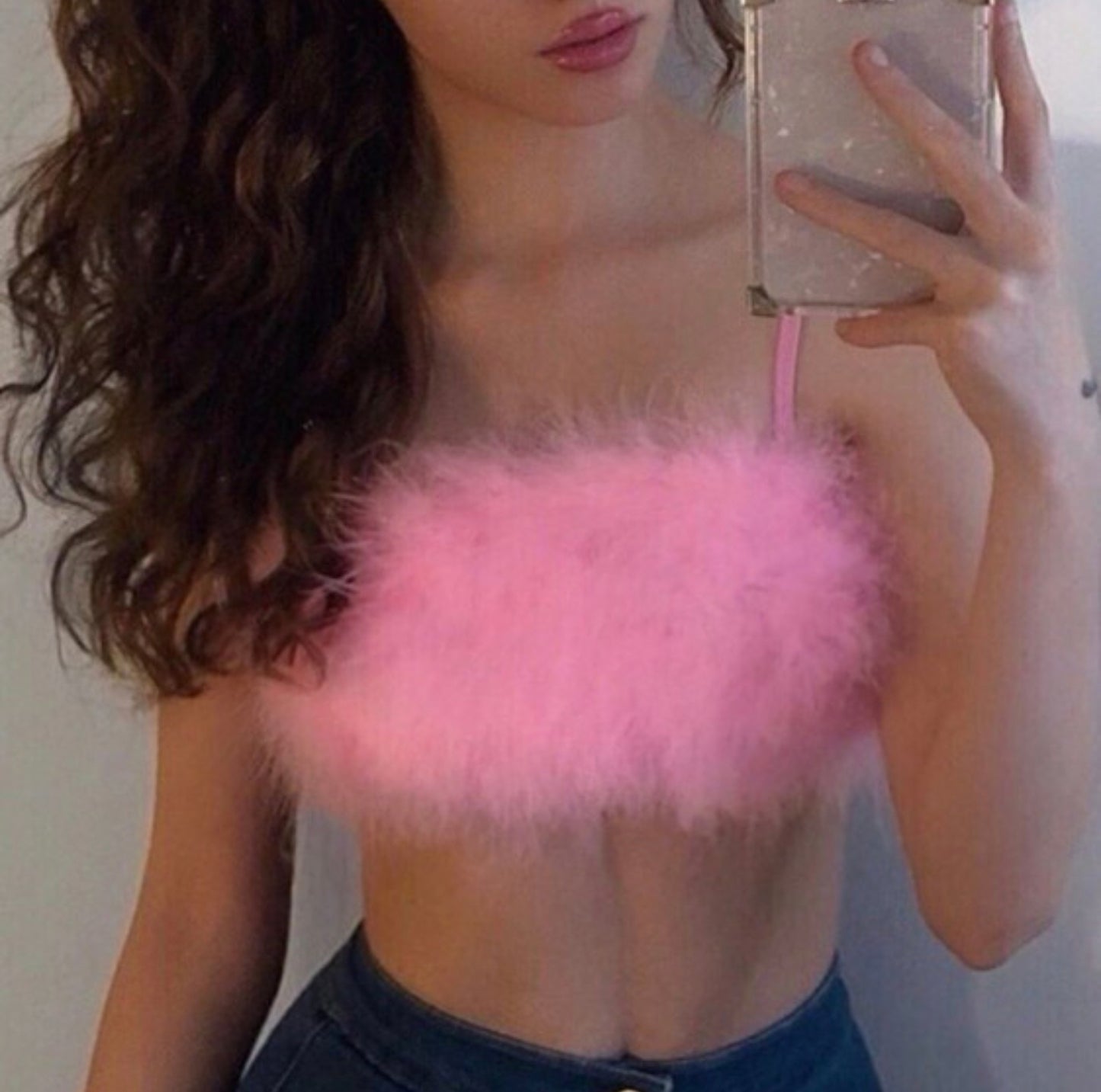 PINKK Feather Fairy Top